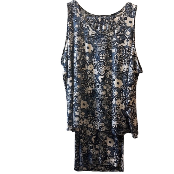 AnyBody Other - AnyBody Women’s Plus Blue Floral Pajamas Set Size 3X